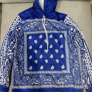 Blue Paisley Women's Hoodie